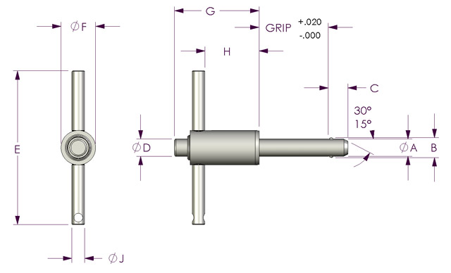 お手軽価格で贈りやすい ミナトワークスBALL-LOK R SINGLE ACTING PINS HAN BLC4R13S ×6個セット r20  s9-834